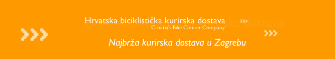 Biciklistička kurirska dostava u Gradu Zagrebu